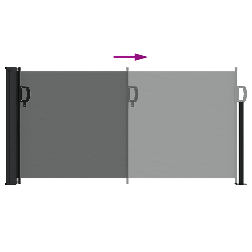 Retractable Side Awning 100x300cm Anthracite | HomeAndLiving