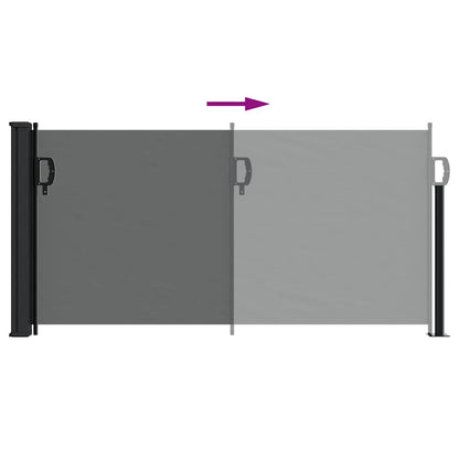 Retractable Side Awning 100x500cm Anthracite | HomeAndLiving