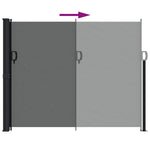Retractable Side Awning 160x500cm Anthracite | HomeAndLiving