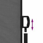 Retractable Side Awning 160x500cm Anthracite | HomeAndLiving