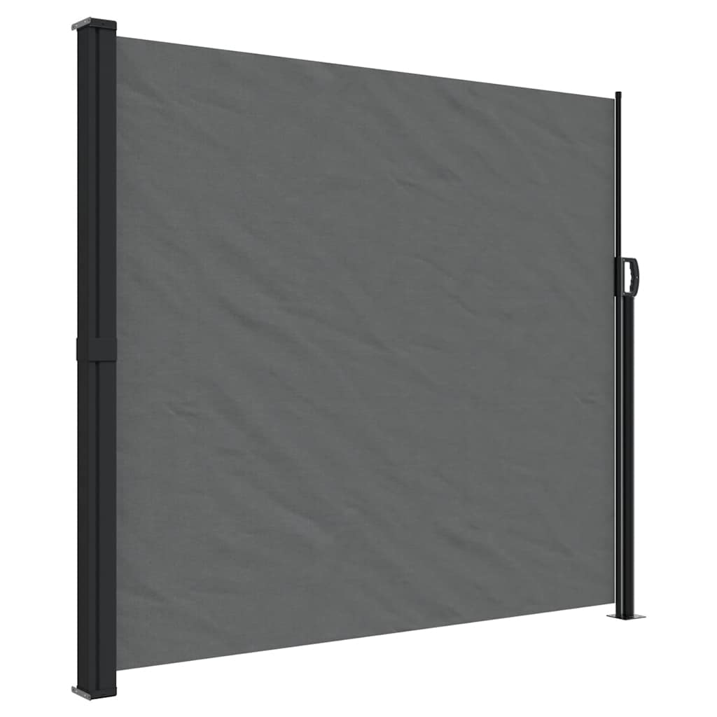 Retractable Side Awning 180x500cm Anthracite | HomeAndLiving