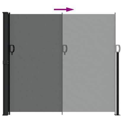 Retractable Side Awning 180x500cm Anthracite | HomeAndLiving