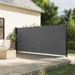 Retractable Side Awning 180x500cm Anthracite | HomeAndLiving