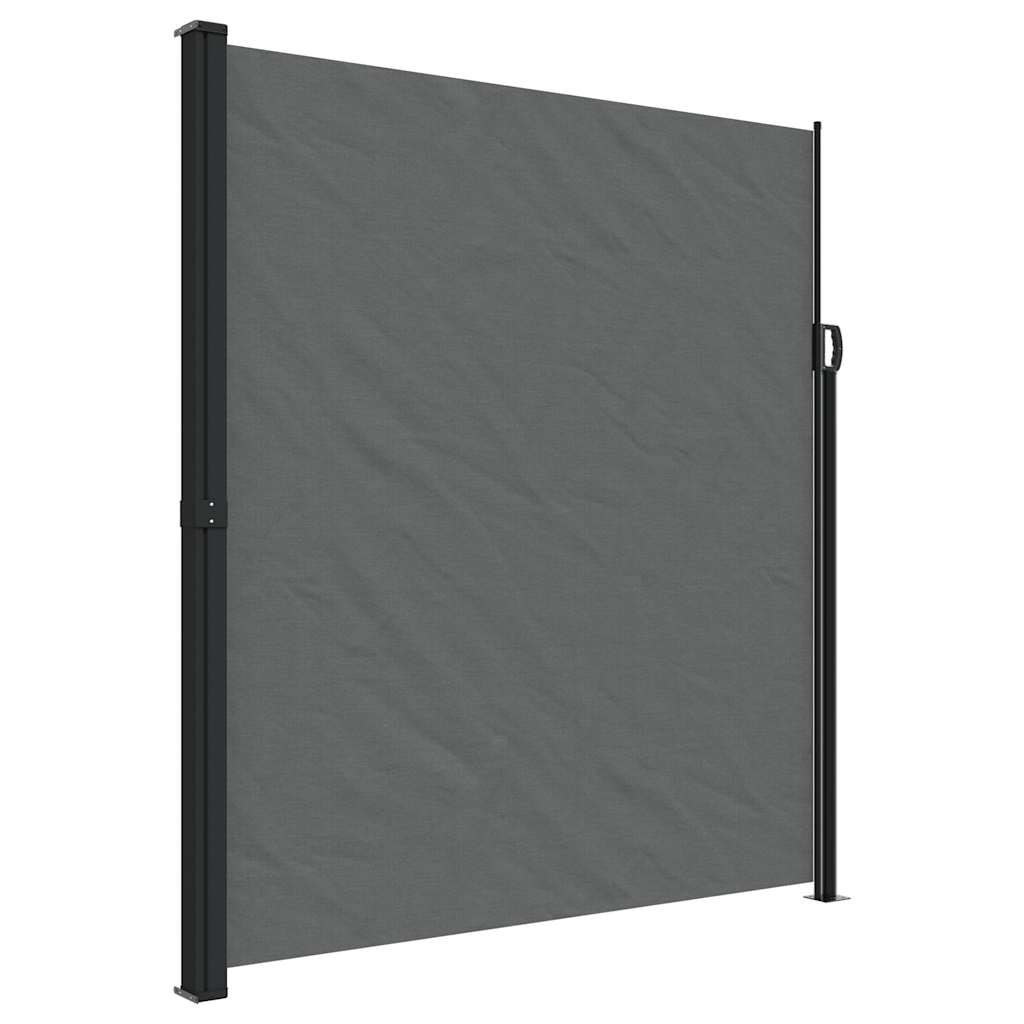 Retractable Side Awning 220x500cm Anthracite | HomeAndLiving