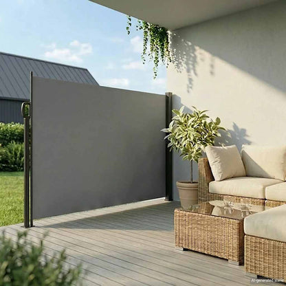 Retractable Side Awning 220x500cm Anthracite | HomeAndLiving