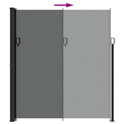 Retractable Side Awning 220x500cm Anthracite | HomeAndLiving