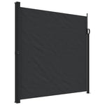 Retractable Side Awning 200x600cm Black | HomeAndLiving