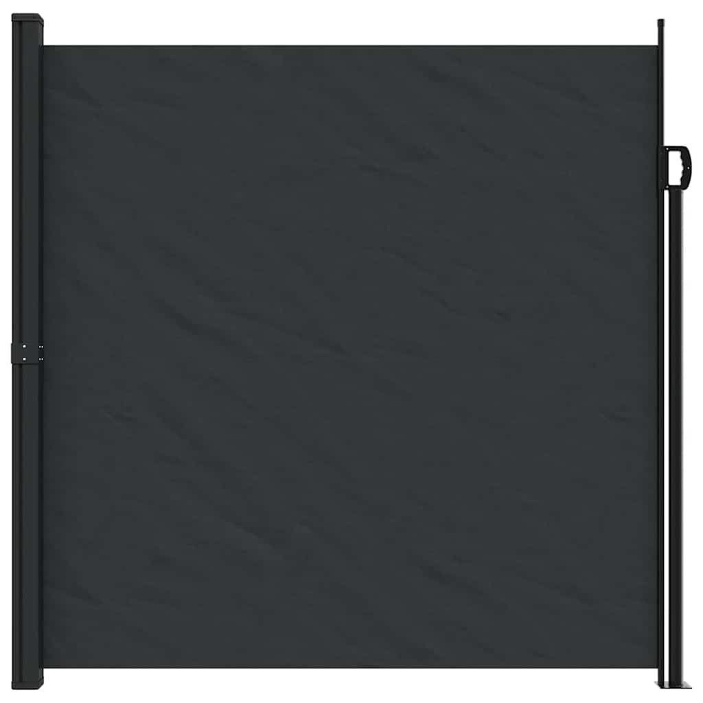 Retractable Side Awning 200x600cm Black | HomeAndLiving