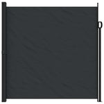 Retractable Side Awning 200x600cm Black | HomeAndLiving