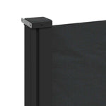 Retractable Side Awning 200x600cm Black | HomeAndLiving