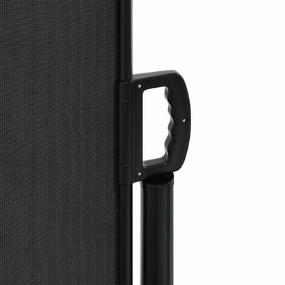 Retractable Side Awning 200x600cm Black | HomeAndLiving
