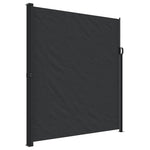 Retractable Side Awning 220x600cm Black | HomeAndLiving