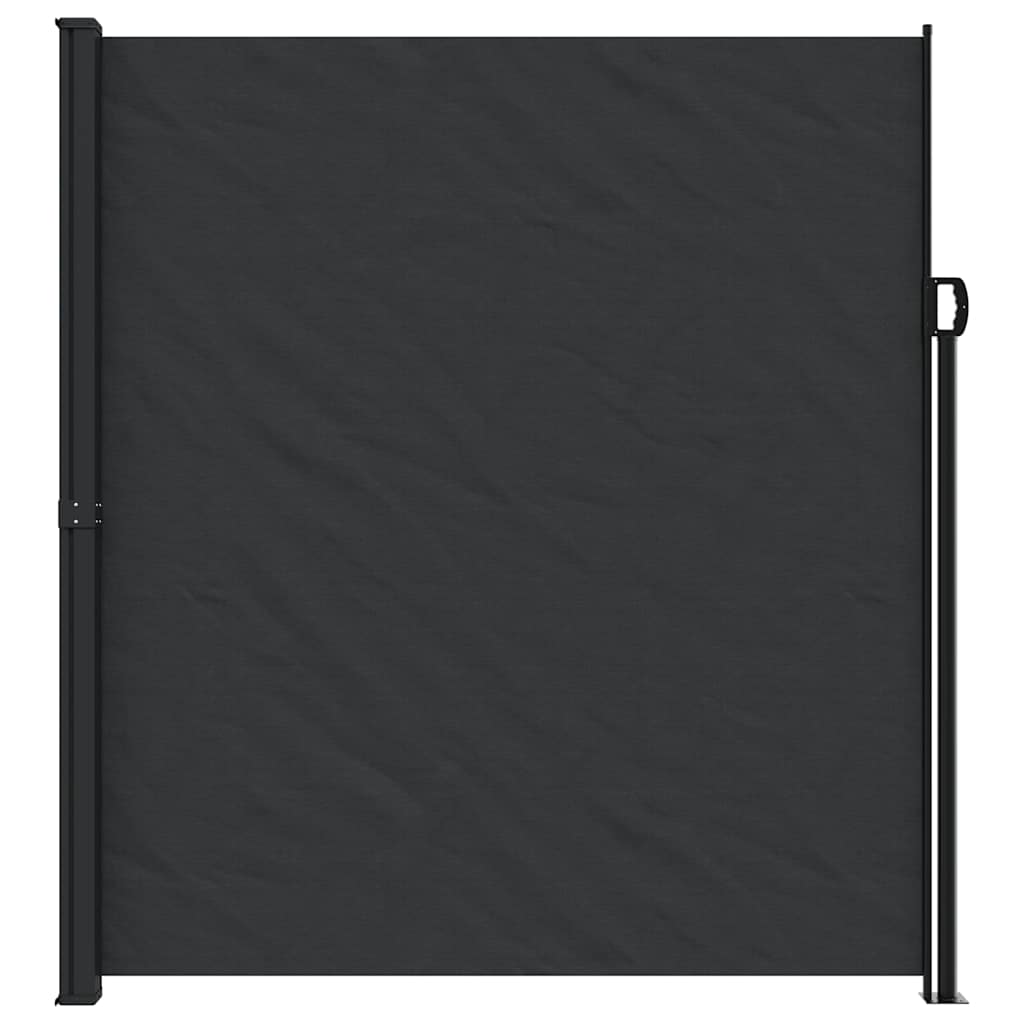 Retractable Side Awning 220x600cm Black | HomeAndLiving