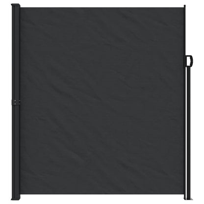Retractable Side Awning 220x600cm Black | HomeAndLiving
