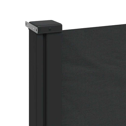 Retractable Side Awning 220x600cm Black | HomeAndLiving