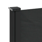 Retractable Side Awning 220x600cm Black | HomeAndLiving