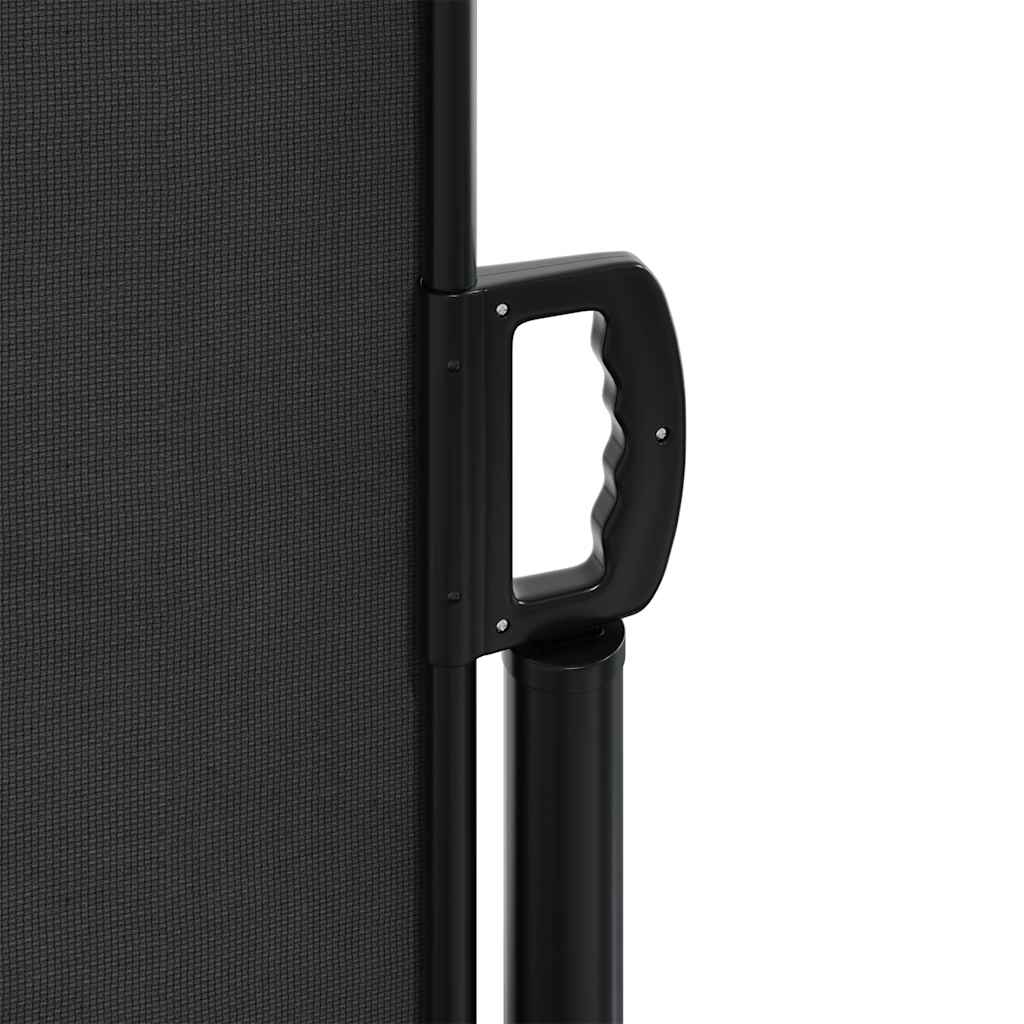 Retractable Side Awning 220x600cm Black | HomeAndLiving