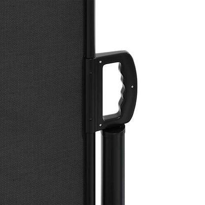 Retractable Side Awning 220x600cm Black | HomeAndLiving