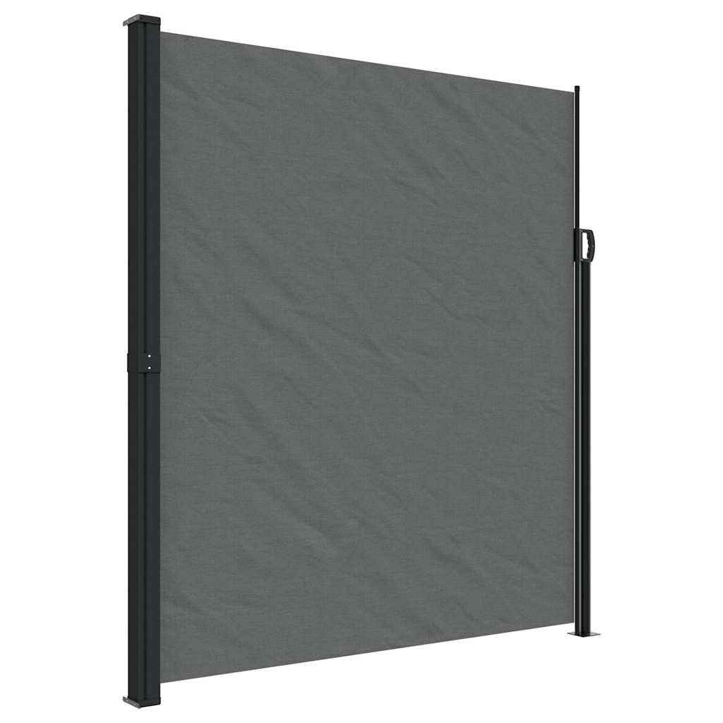 Retractable Side Awning 220x600cm Anthracite | HomeAndLiving