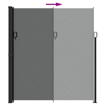 Retractable Side Awning 220x600cm Anthracite | HomeAndLiving