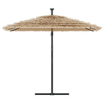 Garden Parasol with Steel Pole - Brown