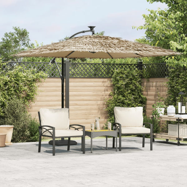  Garden Parasol with Steel Pole - Brown