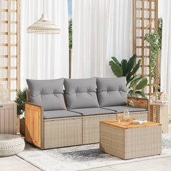 Functional 4 Piece Garden Sofa Set Home Decor Accent Summer 