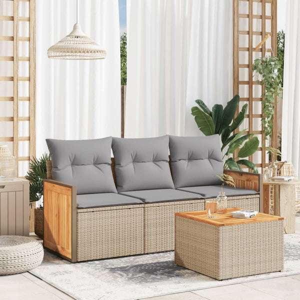  Functional 4 Piece Garden Sofa Set Home Decor Accent Summer
