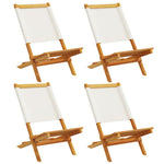 Space Saving Folding Garden Chairs 4 pcs Lounge Area Evening