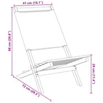 Space Saving Folding Garden Chairs 4 pcs Lounge Area Evening