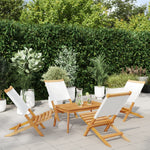 Space Saving Folding Garden Chairs 4 pcs Lounge Area Evening
