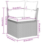Modern 3 Piece Garden Sofa Set Home Decor Accent Urban Style