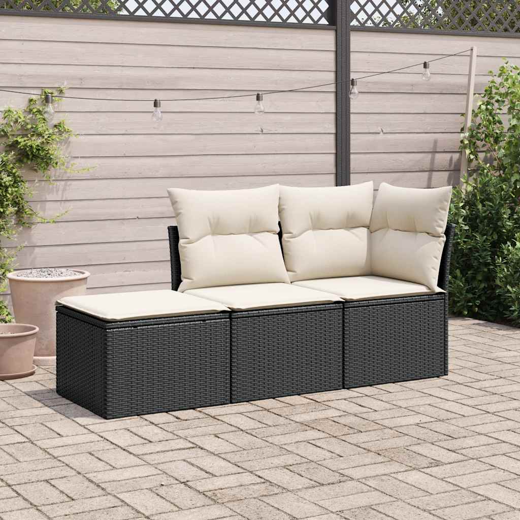 Modern 3 Piece Garden Sofa Set Home Decor Accent Urban Style 
