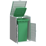 Wheelie Bin Storage for Single Bin Trash Can Shed Anthracite Steel - Stylish Comfort