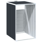 Wheelie Bin Storage for Single Bin Trash Can Shed Anthracite Steel - Stylish Comfort