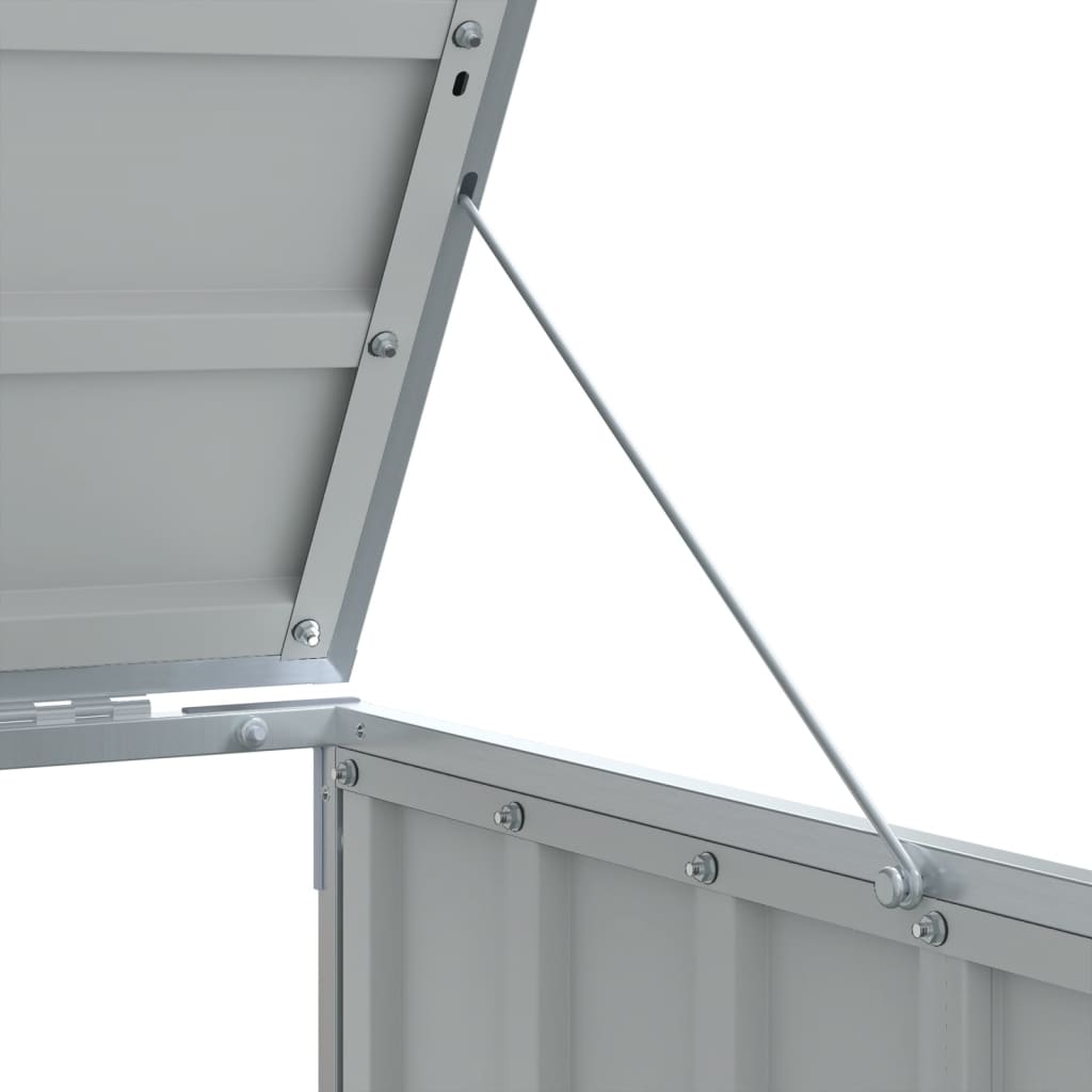 Wheelie Bin Storage for Triple Bins Trash Can Shed Anthracite Steel