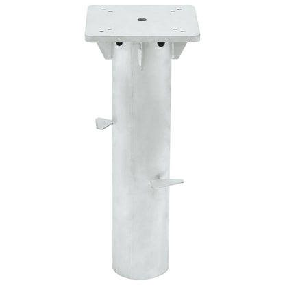 In-Ground Parasol Base Silver Steel
