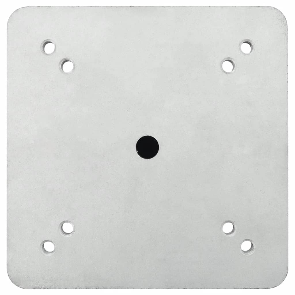 In-Ground Parasol Base Silver Steel