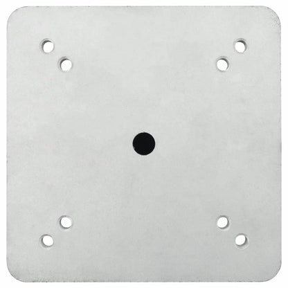 In-Ground Parasol Base Silver Steel