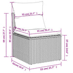 Space Saving 4 Piece Garden Sofa Set Home Decor Accent Outdoor Living