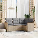 Space Saving 4 Piece Garden Sofa Set Home Decor Accent Outdoor Living