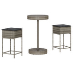 Functional 3 Piece Garden Bar Set Indoor Outdoor Use Outdoor Living