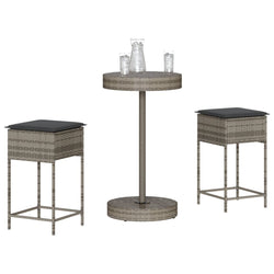 Functional 3 Piece Garden Bar Set Indoor Outdoor Use Outdoor Living 