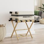 Folding Luggage Rack Bamboo