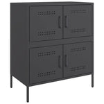 Stylish Sideboard Black Steel