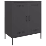 Stylish Sideboard Black Steel