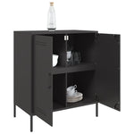 Stylish Sideboard Black Steel