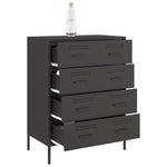 Sideboard Black Steel