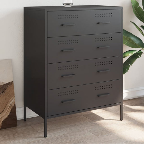  Sideboard Black Steel