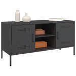 TV Cabinet Black Steel